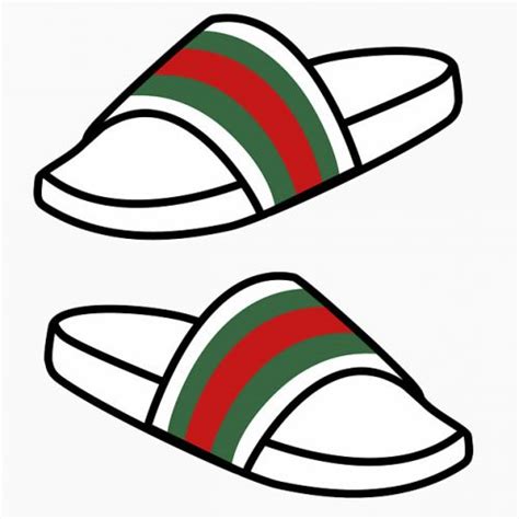 how to draw gucci slides|Gucci print image.